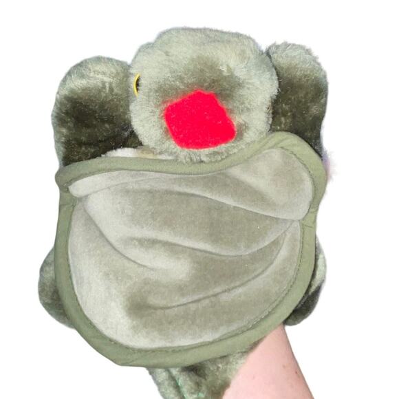 Folkmanis Folktail Hand Puppet Turtle Plush Tortoise Stuffed Animal Nursery Gift - Picture 9 of 13